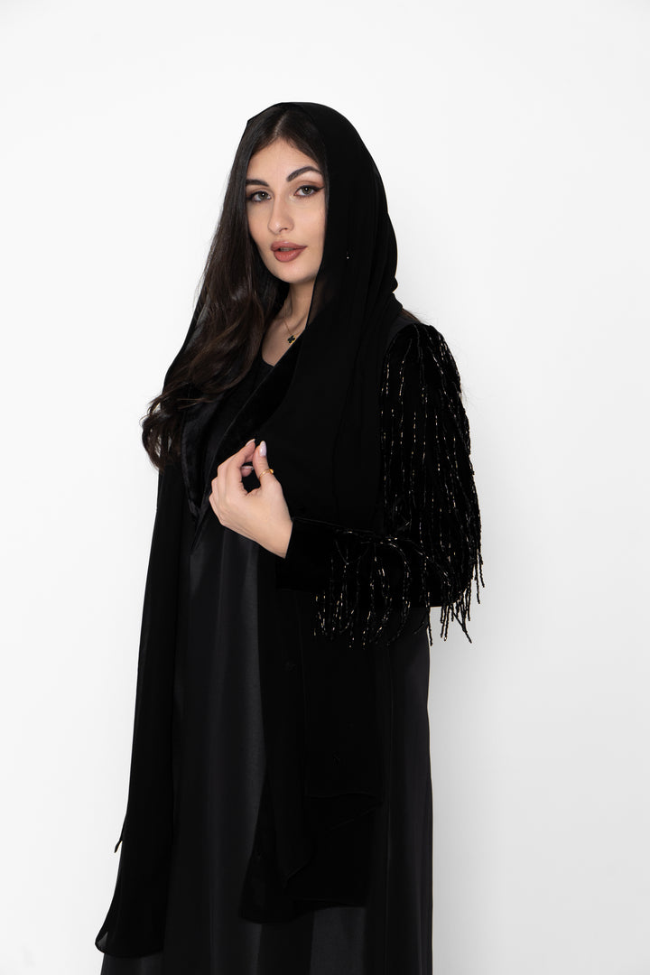 Zayna Black Abaya