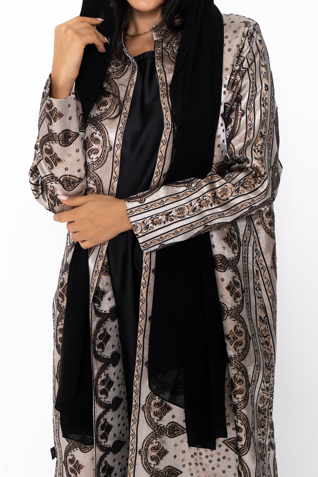 Samara Silver Abaya