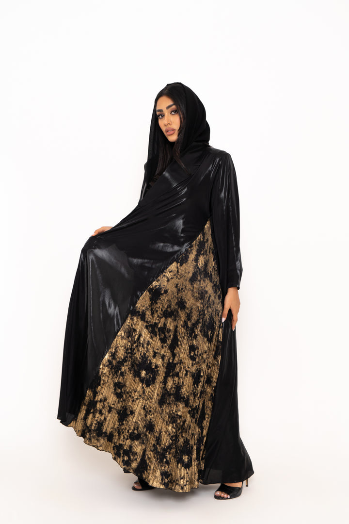Amira Black & Gold  Abaya