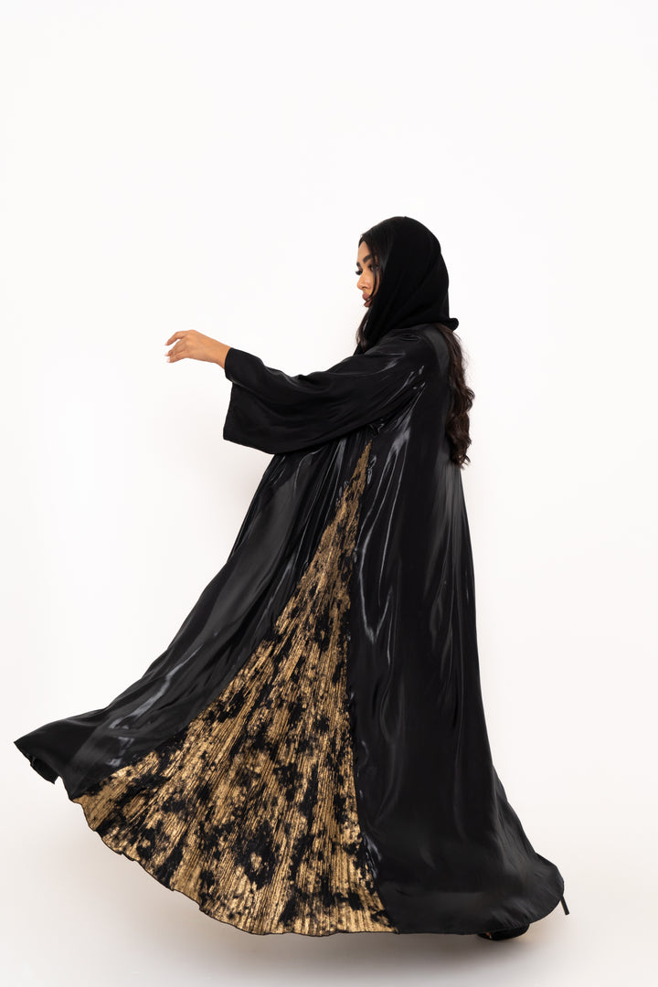 Amira Black & Gold  Abaya