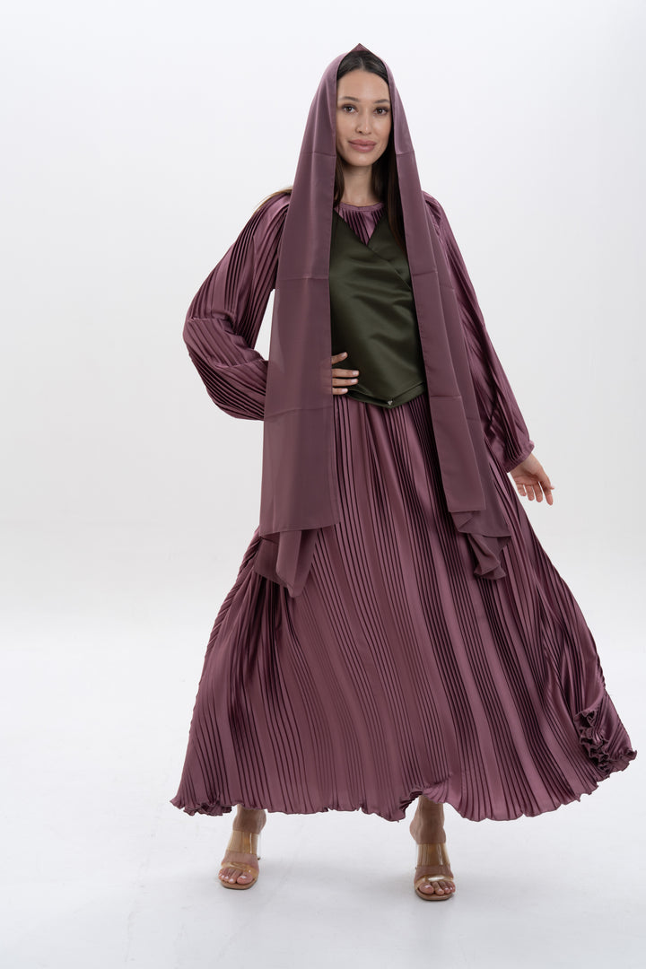 KIran Plum & Green Dress