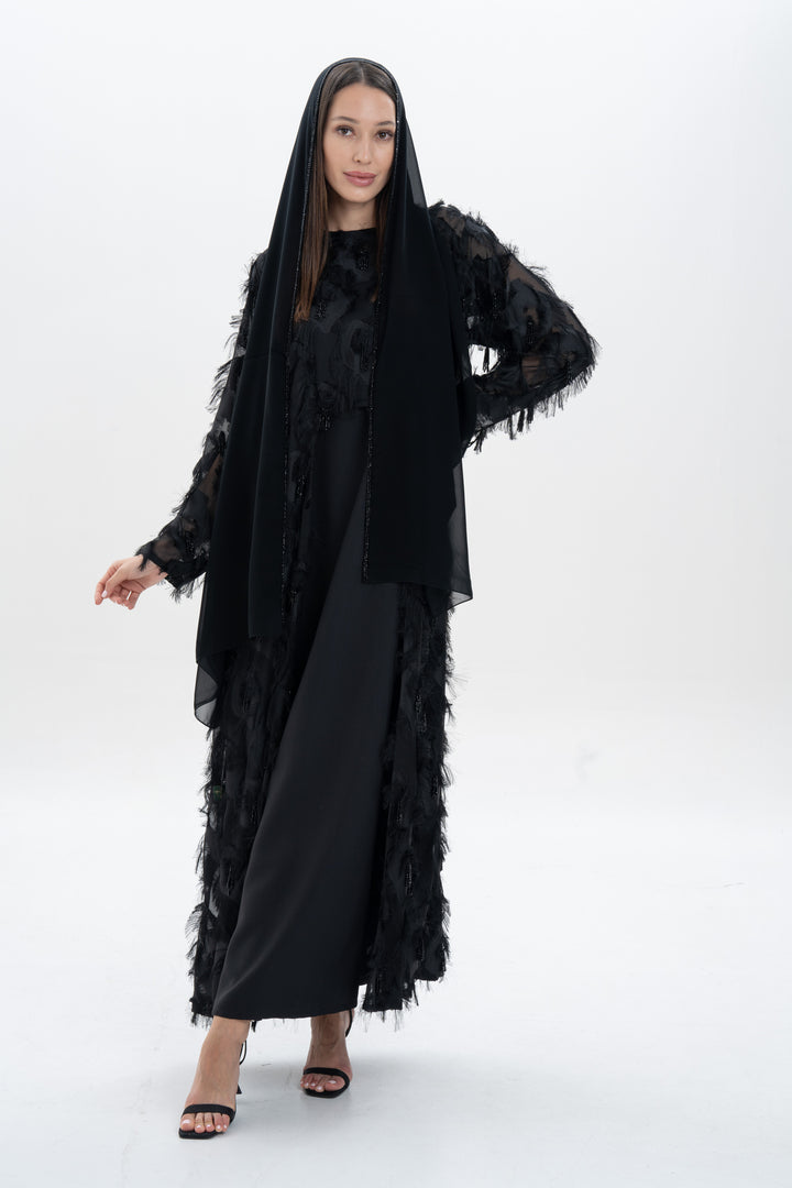 Feather Abaya