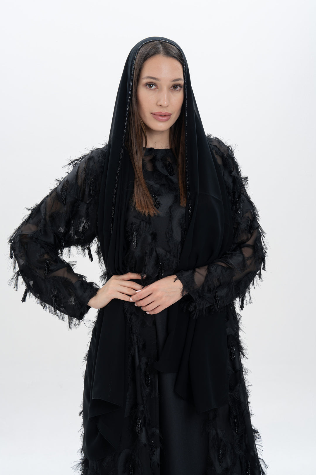 Feather Abaya