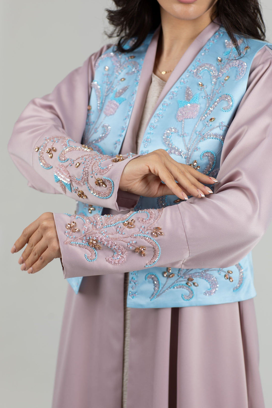 TRADITIONAL PINK Abaya Dress