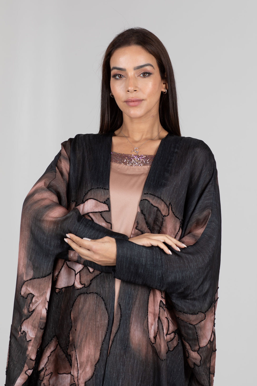 Aisha Rose Gold Abaya